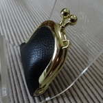 小さな皮革のジュエリーケース　黒　※poasuke様ご予約品です。他の方のご購入はご遠慮下さい。