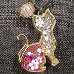 レジンネックレス♡春桜♡猫
