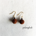 ルドラクシャのピアス/イヤリング Aタイプ