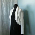 白いろニット　ボレロ風カーディガン