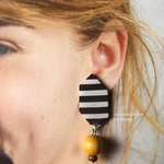 再販✨ミツバチ⁇🐝ボーダーピアス