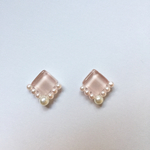 ガラスタイルピアス