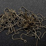 特価品 在庫処分 ピアスフック 金古美色200本(100ペア)