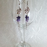 「No.109」《受注製作》【ﾋﾟｱｽ◇ｼﾙﾊﾞｰ】藤の花☆purple gradation♪