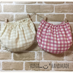 Wガーゼのオムツが見えないブルマ♡ローズ&ベージュ