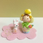 Uさま専用   お節句飾り☆ちび武者くんとうさぎさん(グリーン)