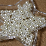 【8mm】ガラスパールパール30g オフホワイト ピアス イヤリング