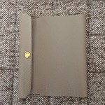 saya5ma様専用 本革ブックカバー【厚い文庫本】グレー