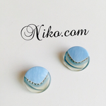  Vintage botton イヤリングピアス