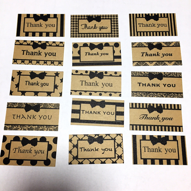 リボンクラフトthank youシール ハンドメイドマーケット minne