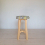 plaisir2015様専用 まるスツール  Green bird & Ｂlue bird