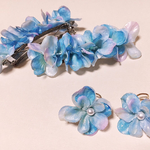 紫陽花のバレッタとリングのSET🌸