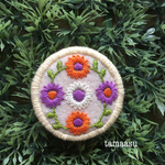 お花の刺繍ブローチ✴︎158