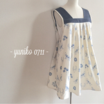 北欧風刺繍のチュニックワンピース