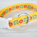 【sale】中型犬★赤いお花★首輪