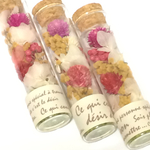 ガラスのシリンダーボトルアレンジメント～春～