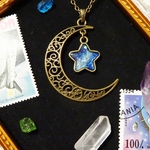 ☆三日月と星～宇宙塗りレジン~☆