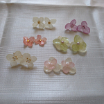 本物のあじさいの花びらピアス
