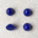 ヴィンテージ アクリルラウンドカボション ブルー 18mm 4こ