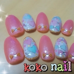 【値下げ↓】ハート×リボンNail