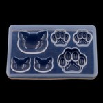 シリコンモールド 猫 & 肉球 シリコン型  型 レジン パーツ アクセサリー 素材