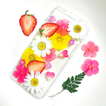 いちごラッシュ押し花iPhoneケース