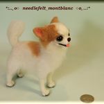 羊毛フェルト　犬　チワワ　ロングコート　