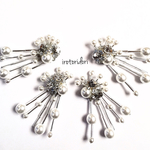 ブライダルシルバーイヤリング