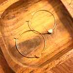 ハートのフープピアス