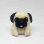 ちびころ パグちゃん 羊毛フェルト