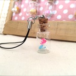 瓶フェイクスイーツストラップ（ロリポップ）