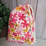 巾着袋(24cm×18cm)＊給食袋＊入園入学/通園通学【58-A】