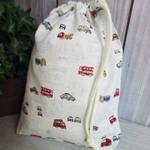巾着袋(24cm×18cm)＊給食袋＊入園入学/通園通学【55-A】