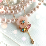 桜ビジューネックレス