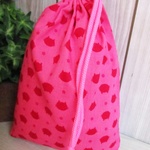 巾着袋(24cm×18cm)＊給食袋＊入園入学/通園通学【47-A】
