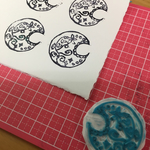 消しゴムはんこ。。。レトロアンティークムーン