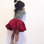 kids ●●●●バルーンスカート●●●●●　80　berry×pink