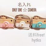 再入荷♡名入れ♡wood camera