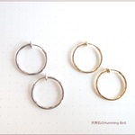 アクセサリーパーツ　単品販売◆フープイヤリング　20ｍｍ◆真鍮