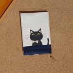 wenmar様オーダー品　手描きネコ ブックカバー（文庫サイズ）