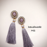 再販47♡さらさらタッセル♡ビーズ刺繍の爽やかカラー