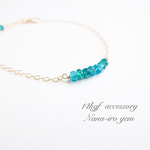 14kgf  neonblue apatite bracelet