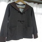 ★ダッフルコート風★ショート丈パーカー★size レディース M