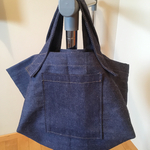 シンプルトートバック  navy