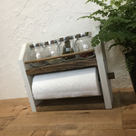 2段kitchen paper shelf WDB キッチンペーパー スパイスラック
