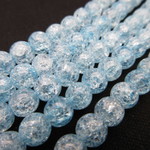 クラック水晶(ブルー)/size(6㎜玉)/1set(30玉)/No.4118-T/