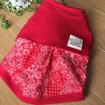 バンダナ柄タンクワンピ❀レッド