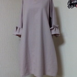 ハーフリネン　ワンピース👗