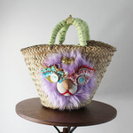 <オーダー制作>lion kago bag/Mパープル