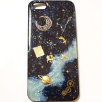 ☆宇宙　～土星とユニコーン～星座入り～　iPhone5 5S用　iPhoneケースカバー☆